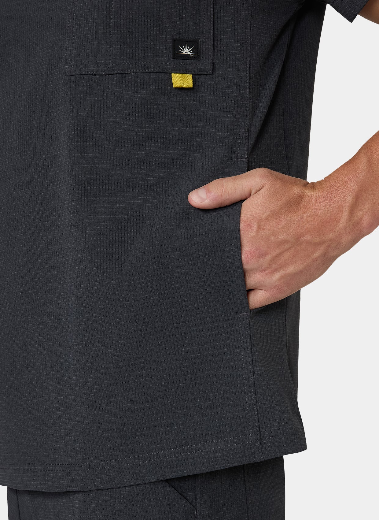 Koi Solis Caldwell Scrub Top - Charcoal - Image 4
