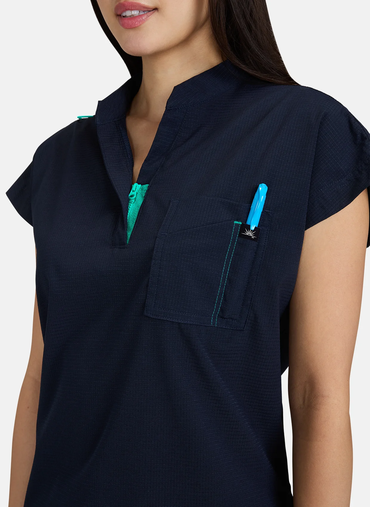 Koi Solis Catrin Scrub Top - Navy - Image 2