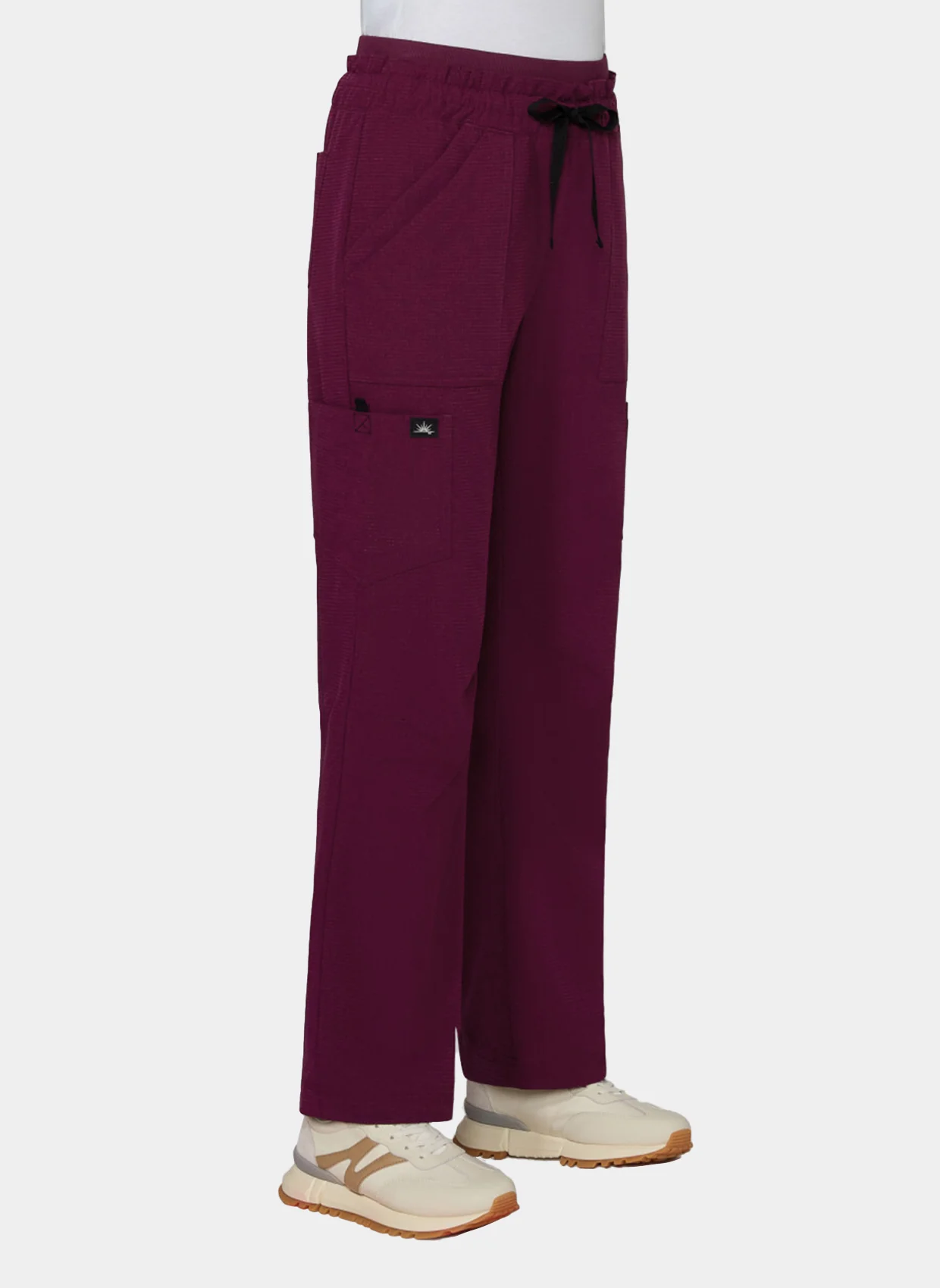 Koi Solis Freda Scrub Trousers - Wine - Image 2