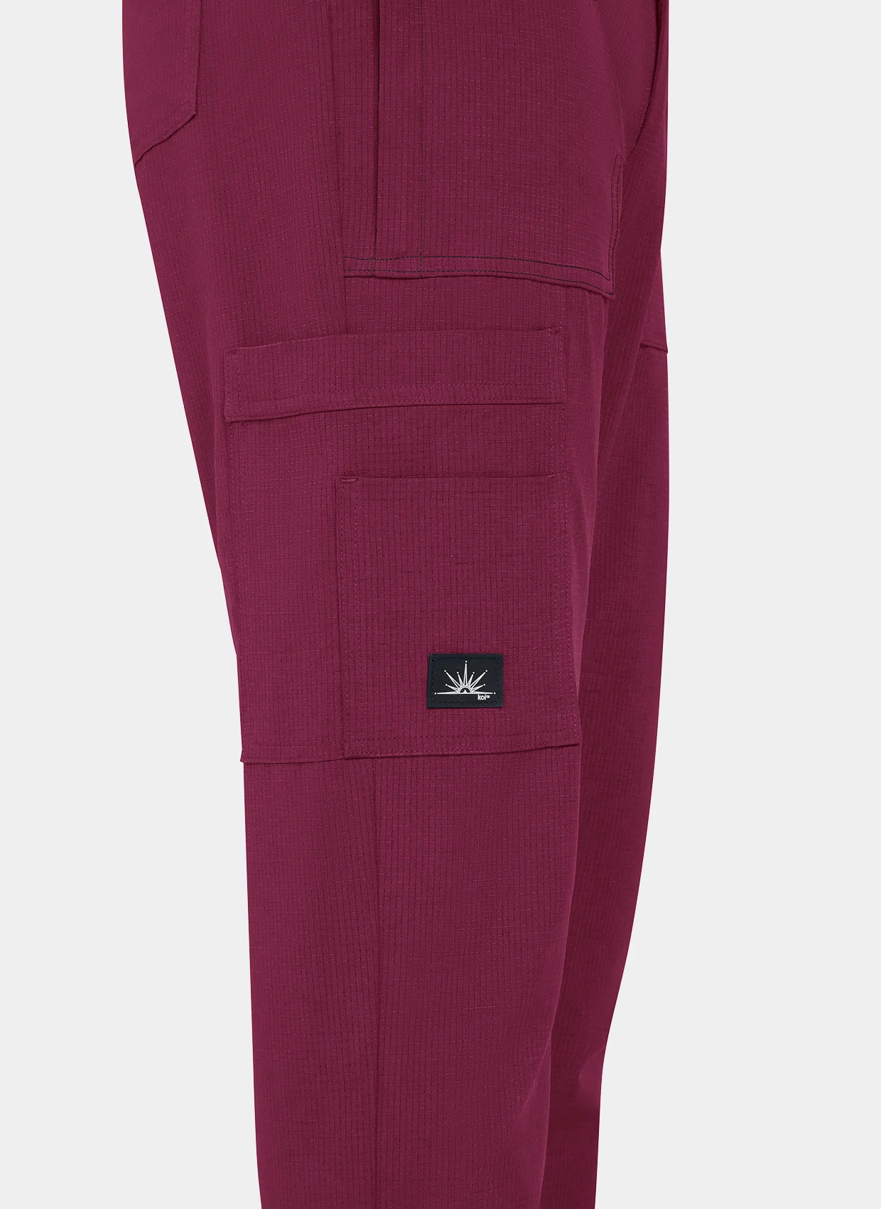 Koi Solis Ondra Scrub Trousers - Wine - Image 3