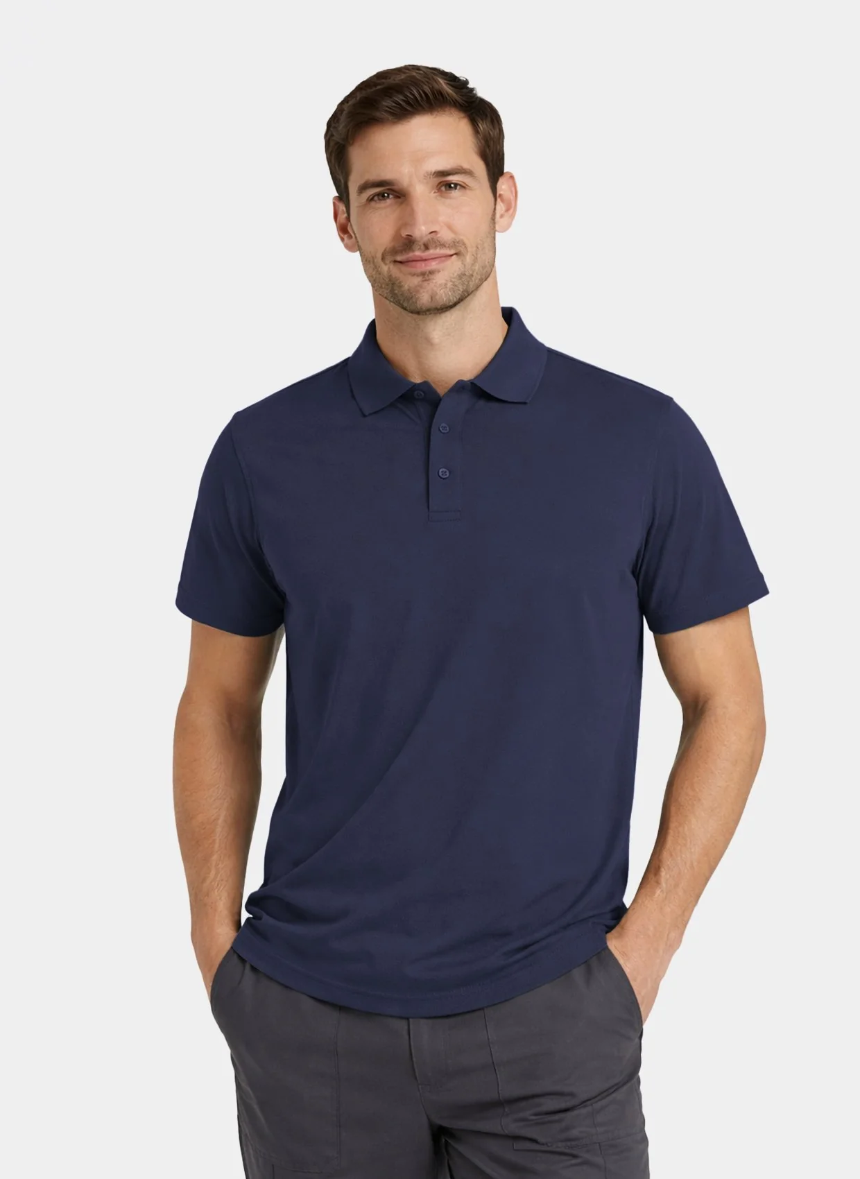 Men’s Stretch Polo Shirt - Navy