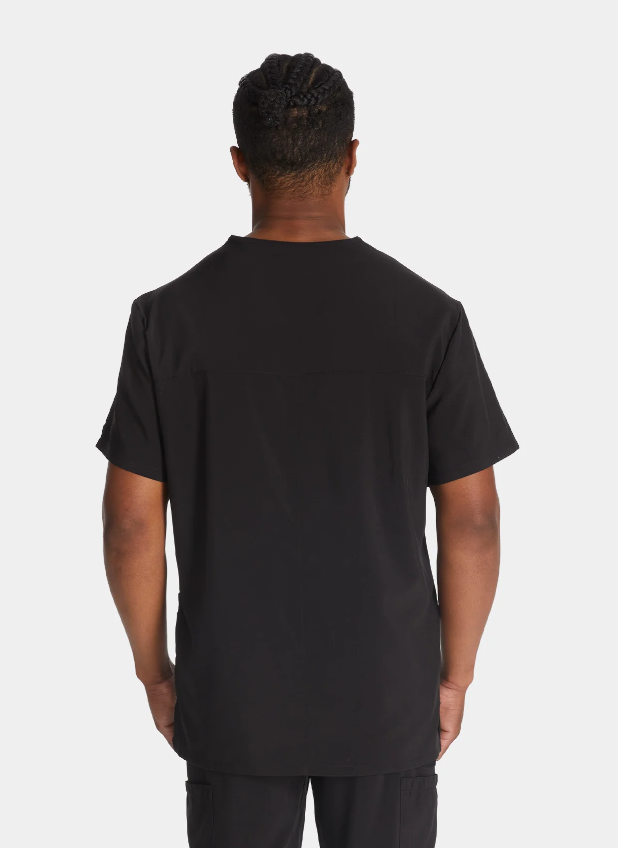 Dickies EDS Essentials Men's V-Neck Scrub Top DKE645 - Black - Image 2