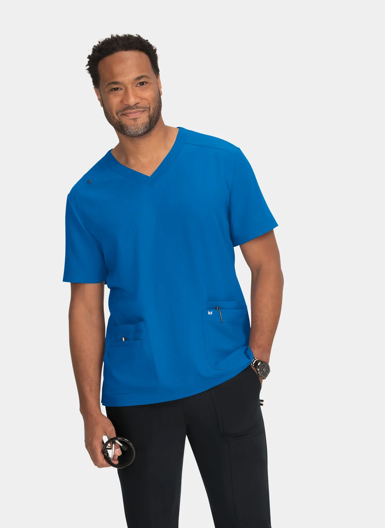 Koi Next Gen Free To Be Scrub Top - Royal - Image 2