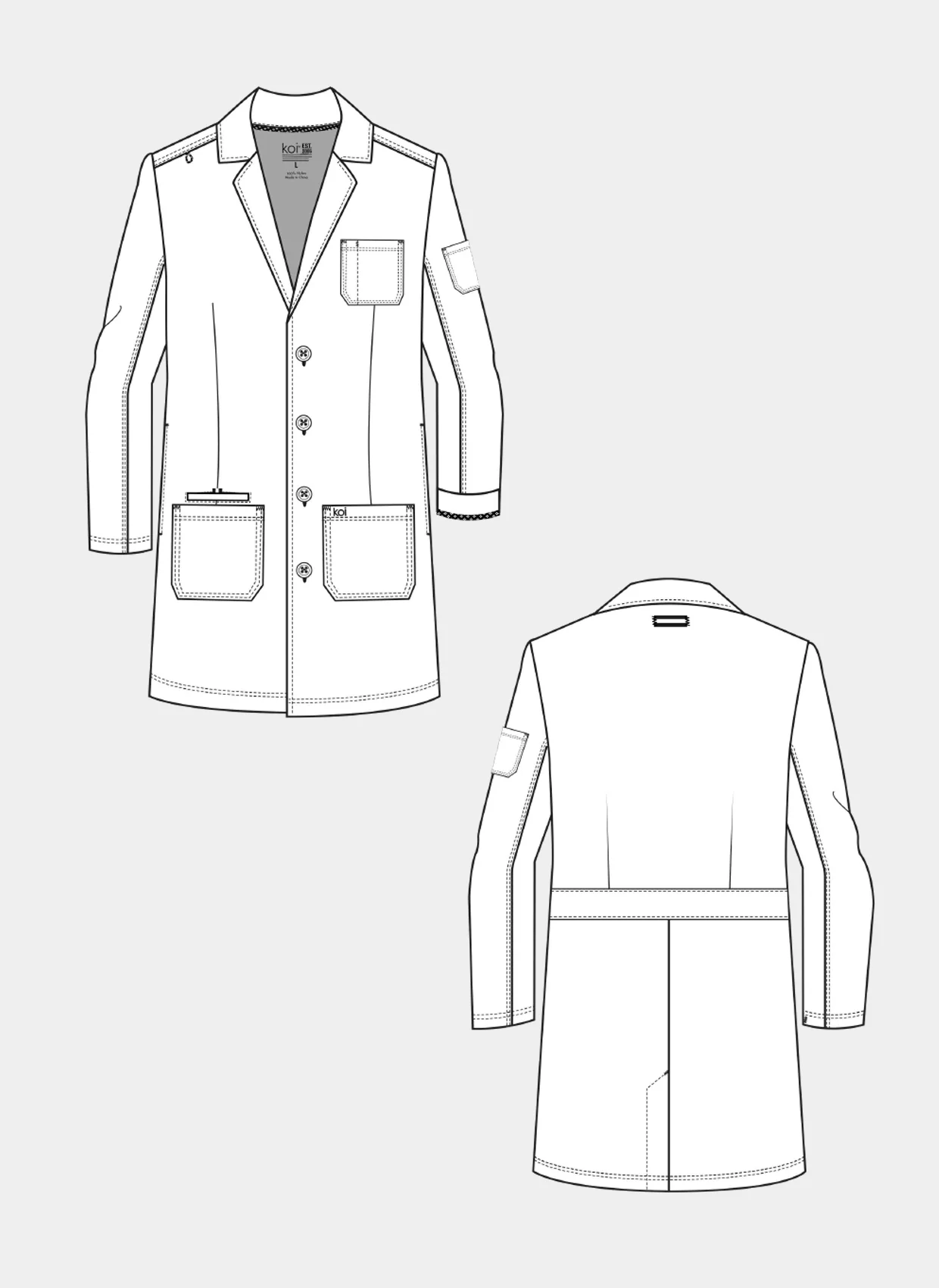 Koi Next Gen Men's Everyday Consultation Lab Coat - Image 5