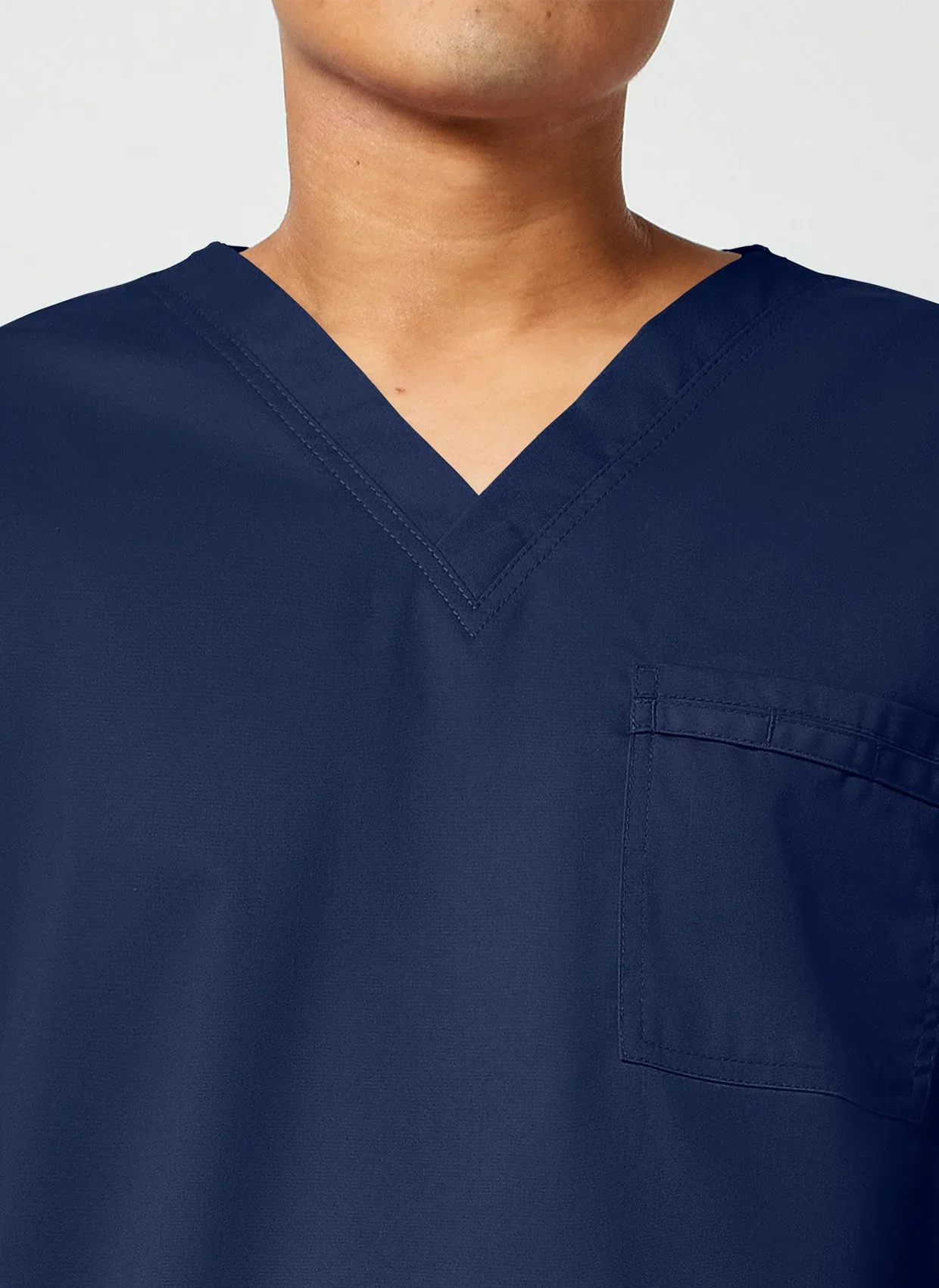 Cherokee Core Stretch Unisex V-Neck Scrub Top WWE4725 - Navy - Image 4