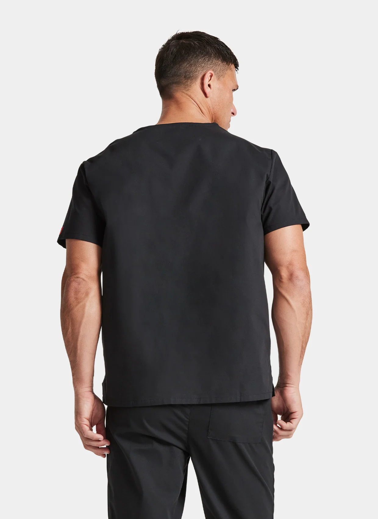 Unisex Dickies EDS Signature Tuckable V-Neck Scrub Top DKE83706 - Black - Image 2