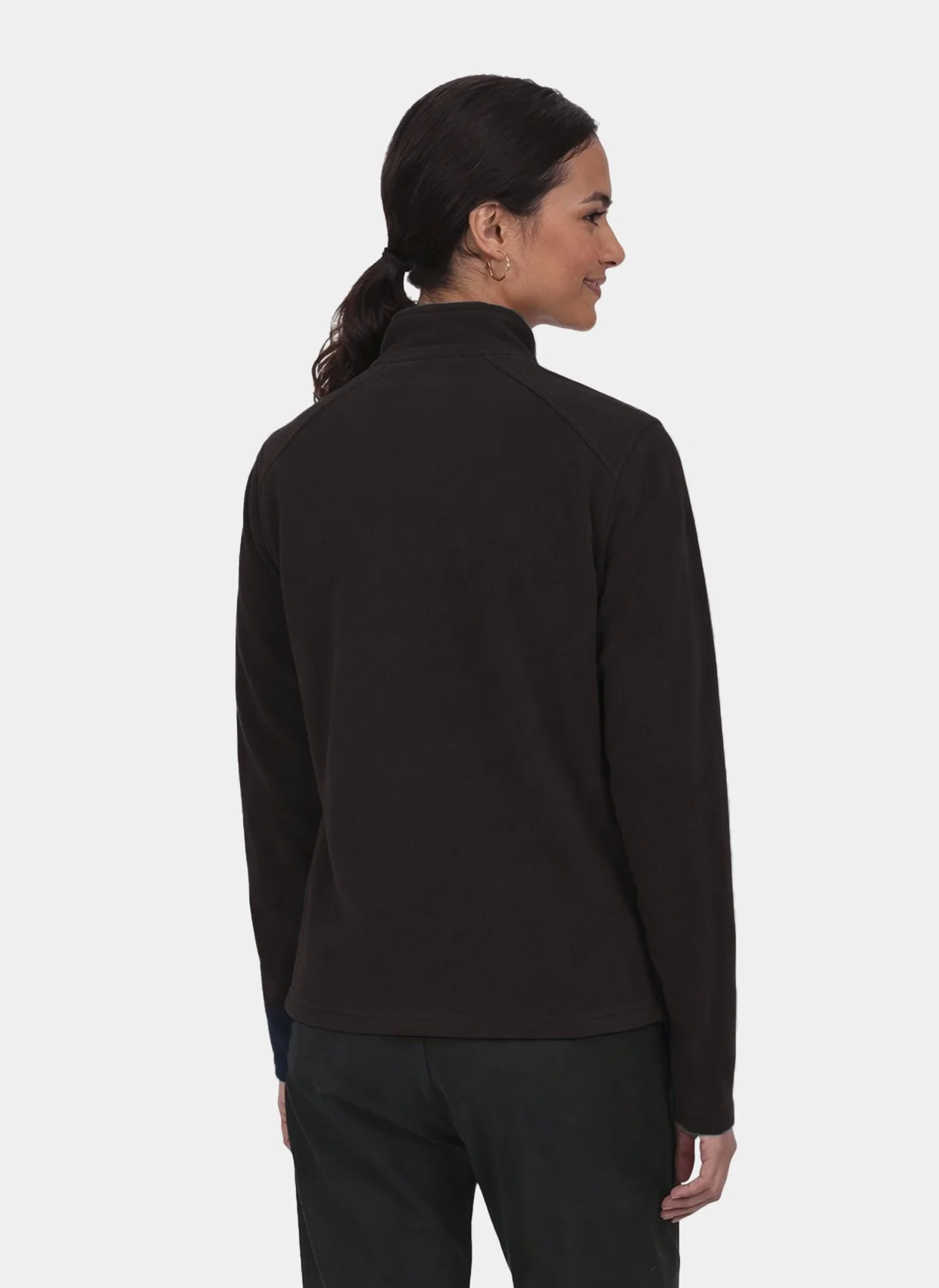 Unisex Perth Fleece Scrub Jacket - Black - Image 3