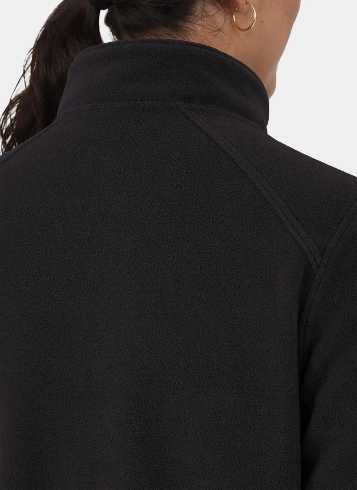 Unisex Perth Fleece Scrub Jacket - Black - Image 4