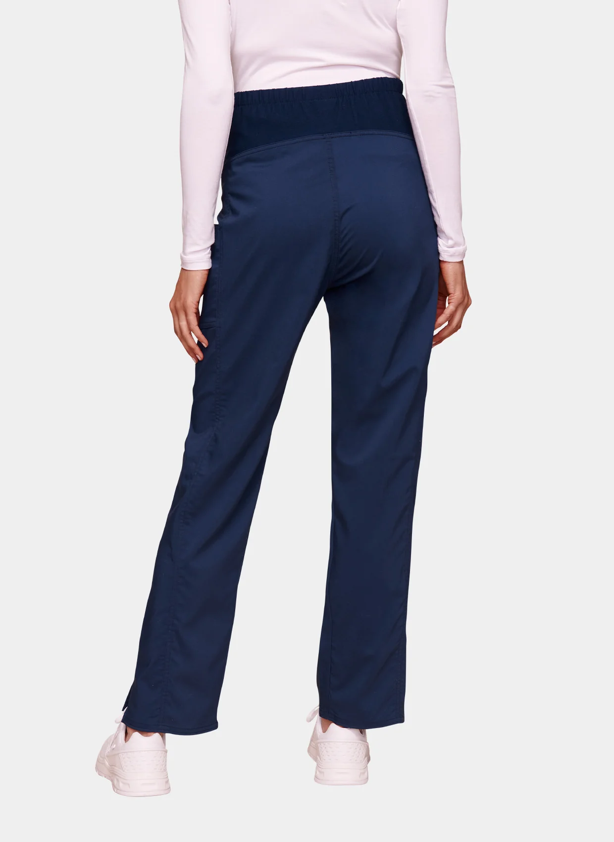 Cherokee WW Revolution Maternity Straight Leg Scrub Trousers WWE155 - Navy - Image 2