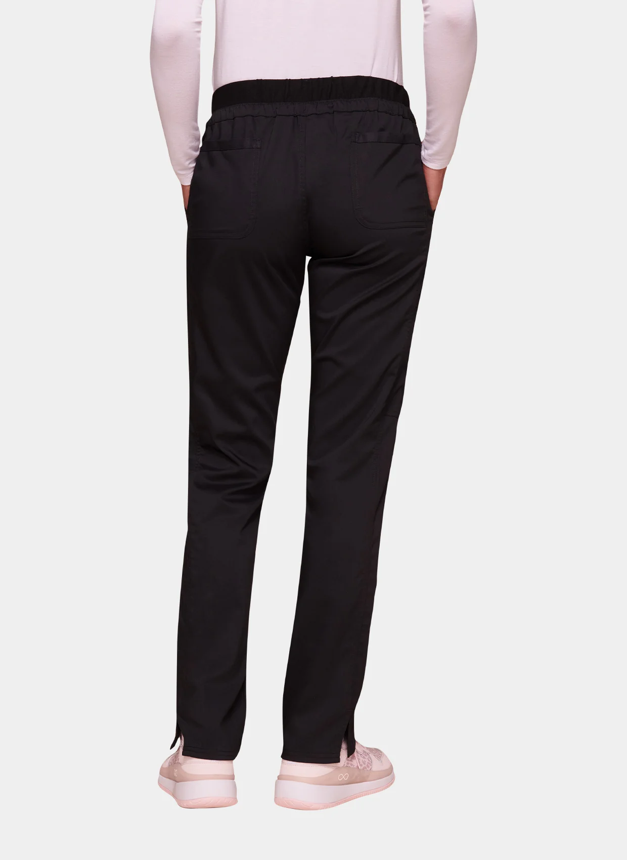 Cherokee WW Revolution Mid Rise Tapered Leg Drawstring Scrub Trousers WWE105 - Black - Image 2