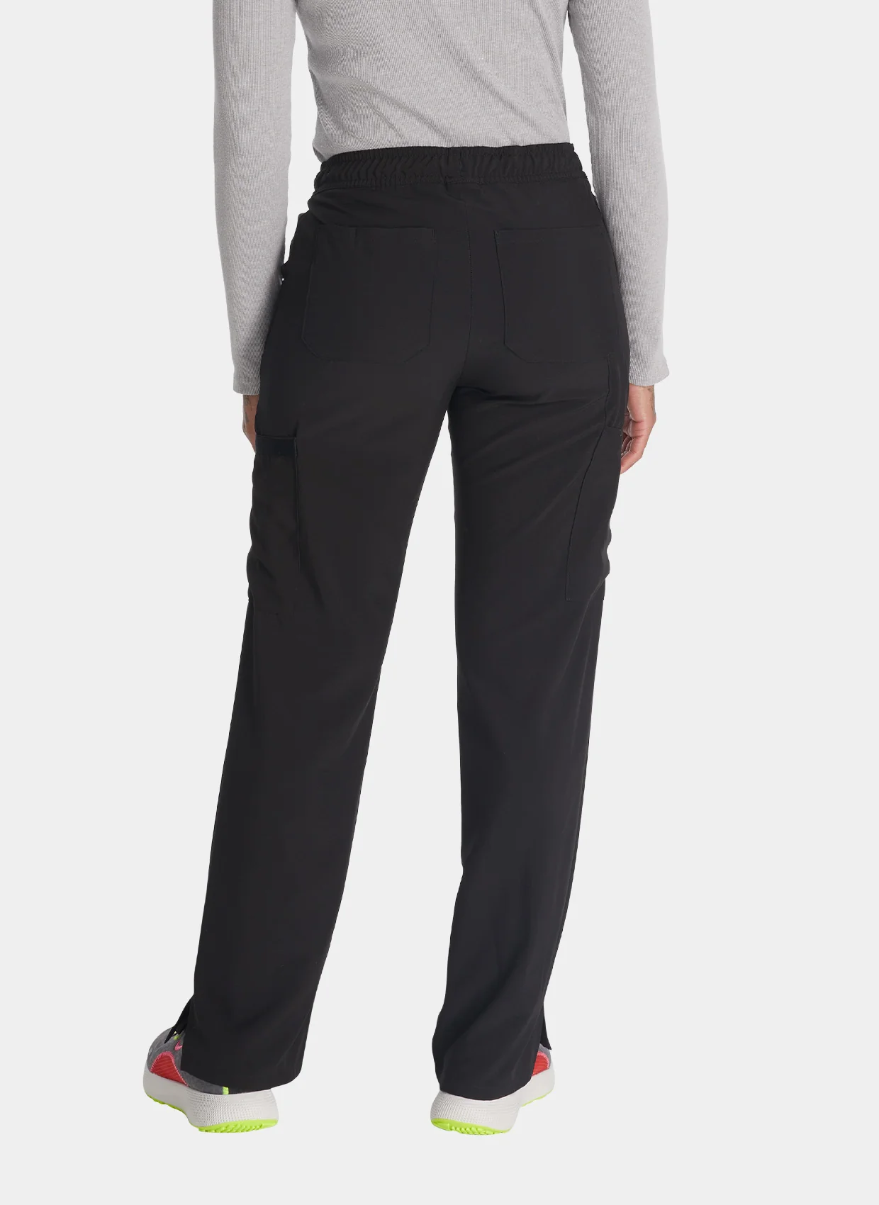 Dickies EDS Essentials Women's Mid Rise Straight Leg Drawstring Trousers DKE010 - Black - Image 2