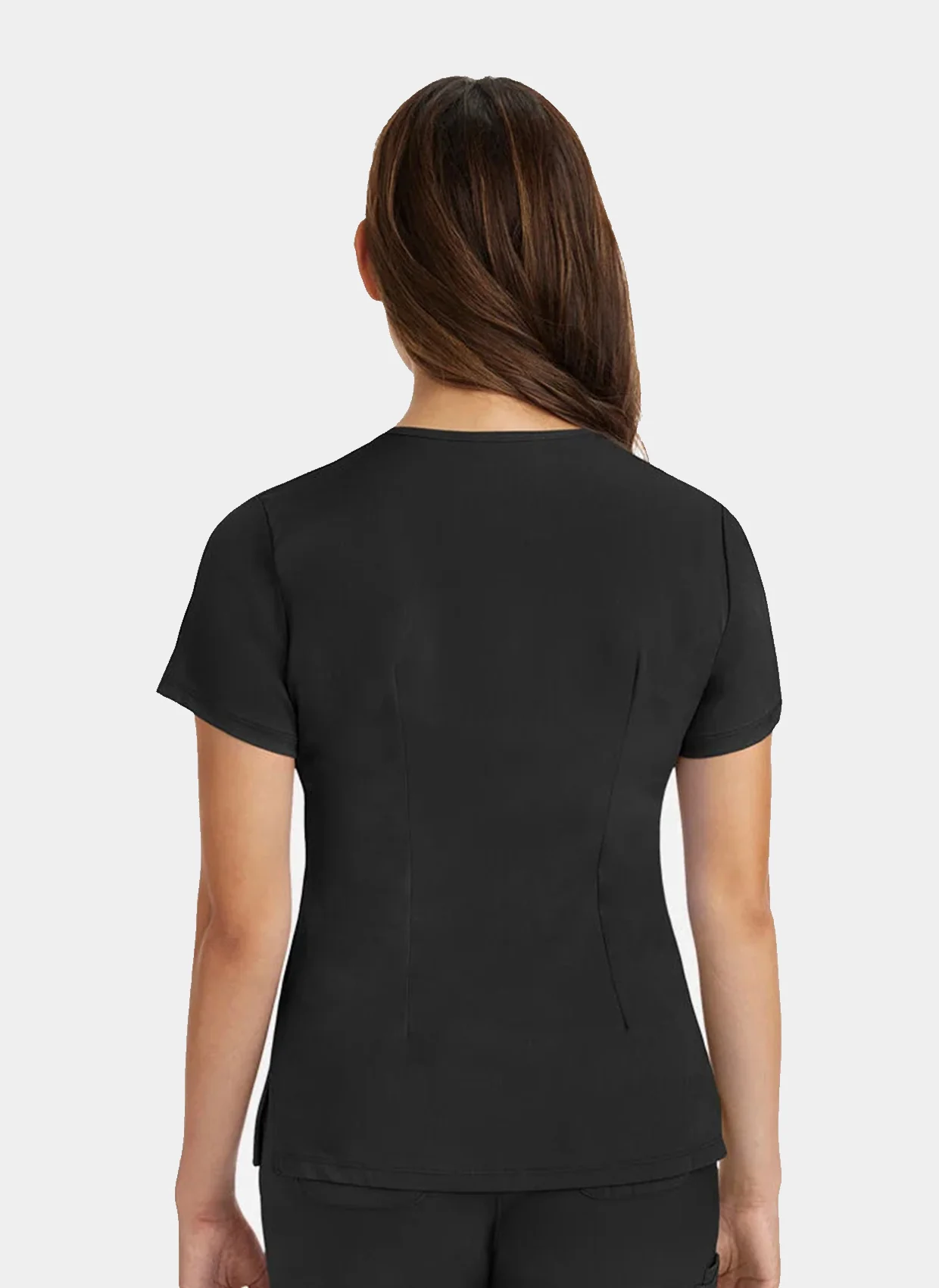 Healing Hands Monica Scrub Top - Black - Image 4