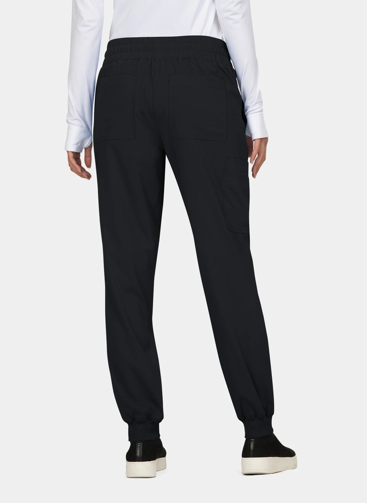 Koi Basics Gemma Scrub Joggers - Black - Image 2
