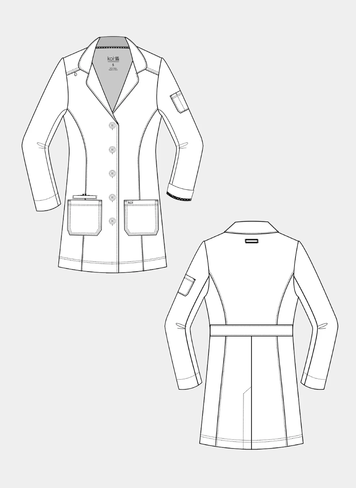 Koi Next Gen Women's Everyday Consultation Lab Coat - Image 4
