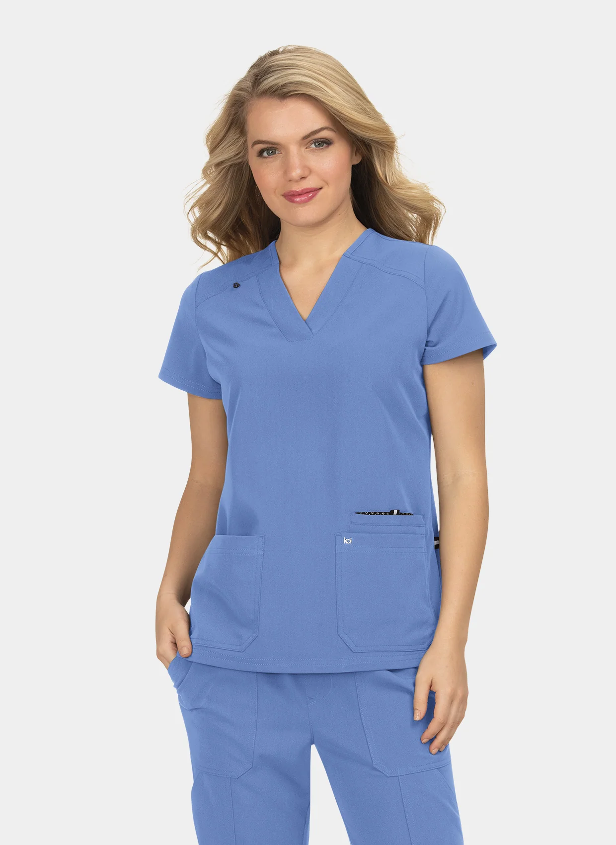 Koi Next Gen Hustle And Heart Scrub Top - True Ceil