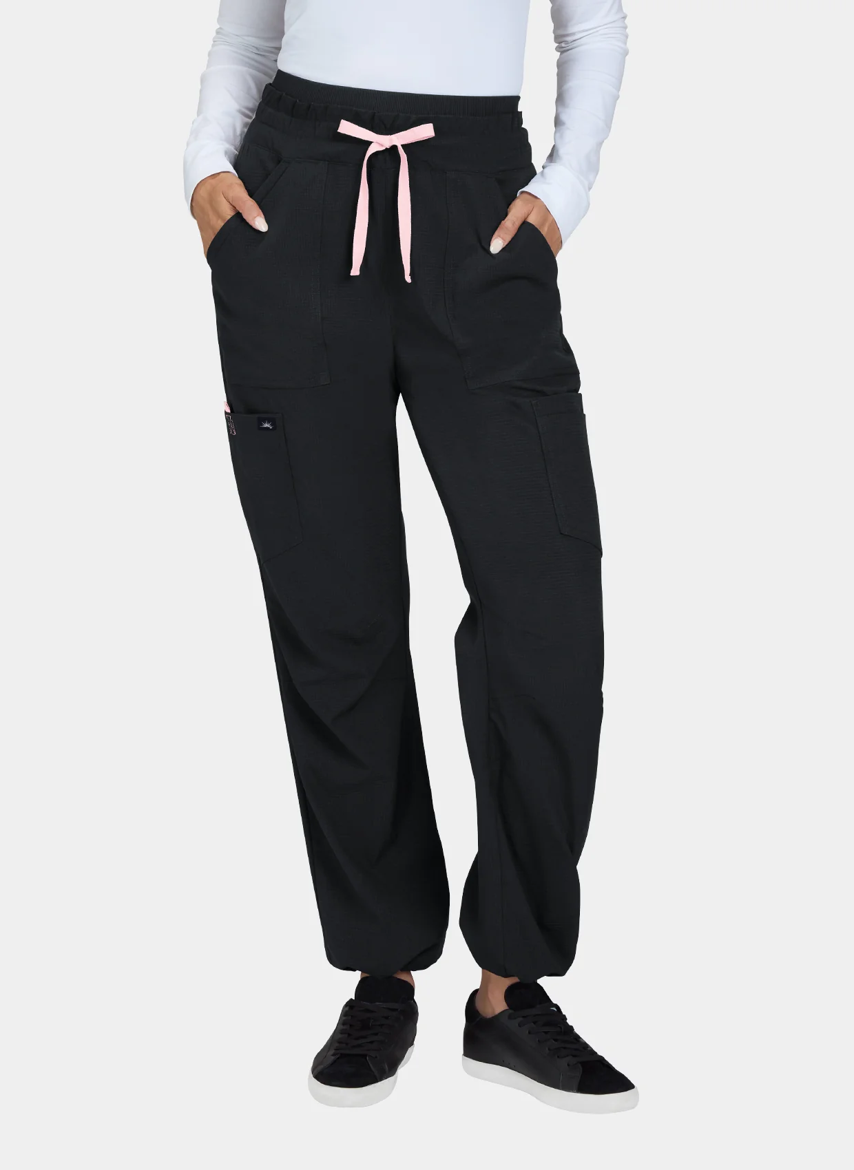 Koi Solis Freda Scrub Trousers - Black - Image 4